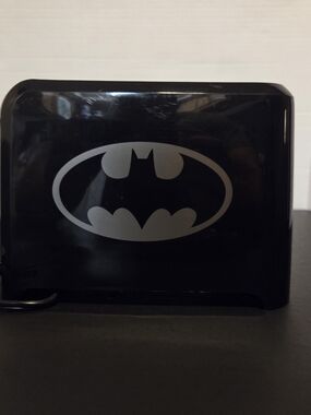 Batman 2-Slice Toaster DC Comics Black Silver Bat Logo Model DCB-21CN
